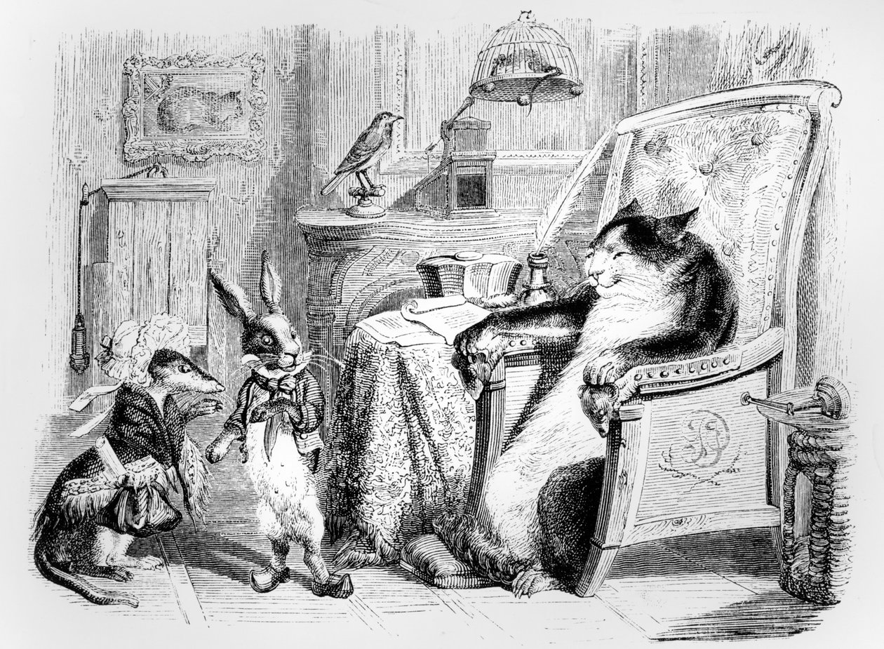 De Kat, de Wezel en het Kleine Konijn, illustratie voor 
