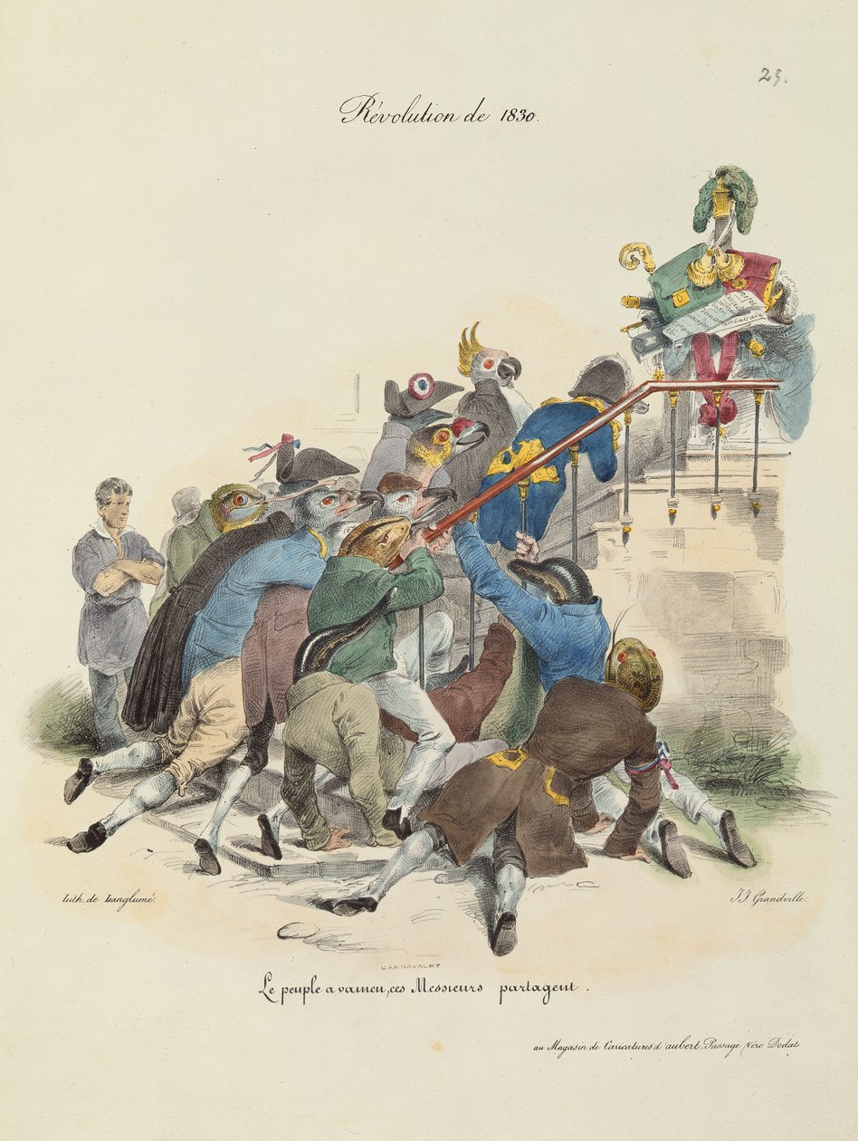 De revolutie van 1830 door Grandville 1803 47 after Grandville 1803 47 after