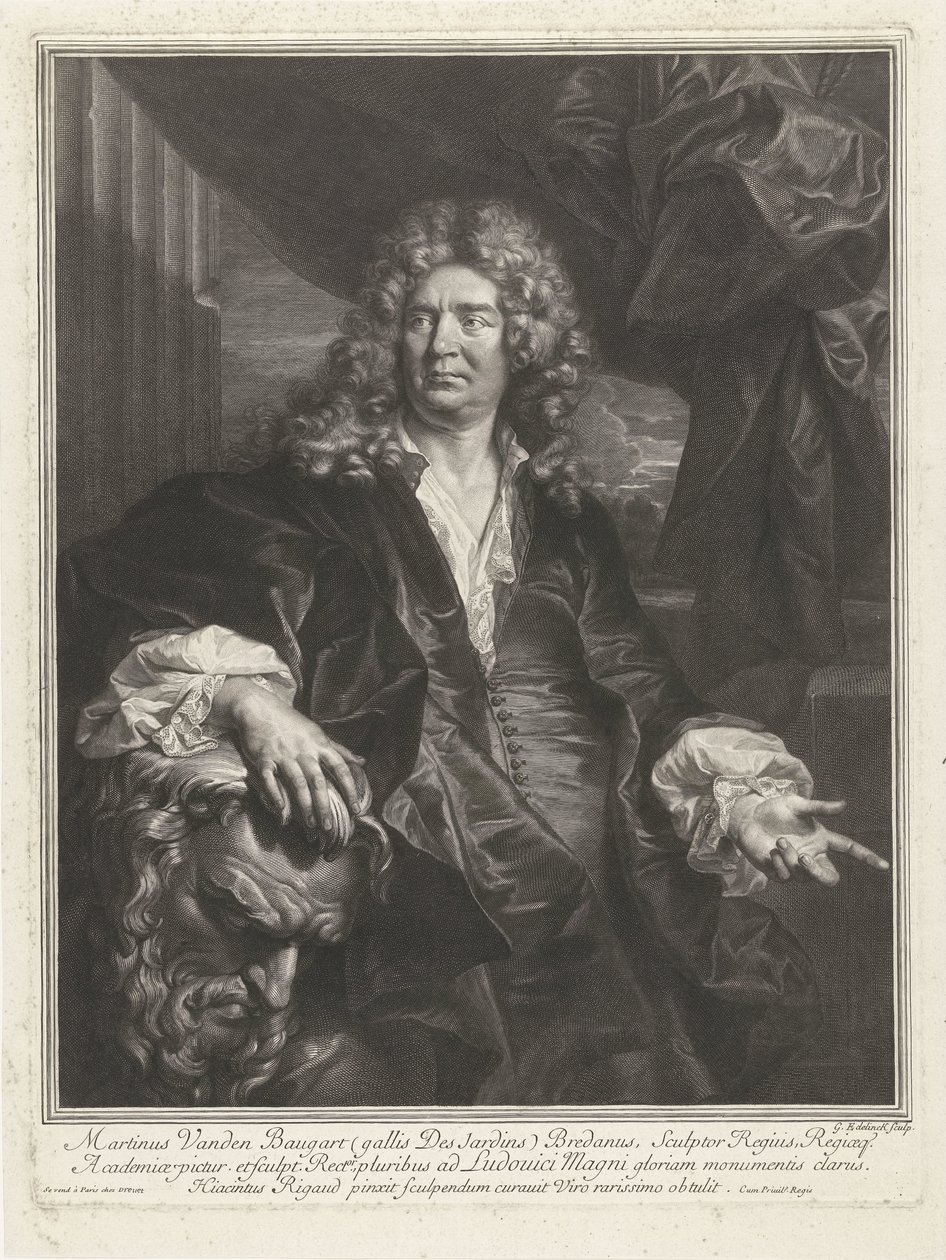 Portret van Martin Desjardins door Gérard Edelinck