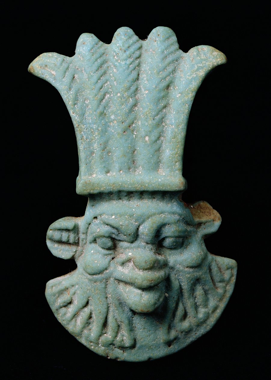 Bes, Egyptische huisgod, ook geassocieerd met muziek en dans door Greco Roman