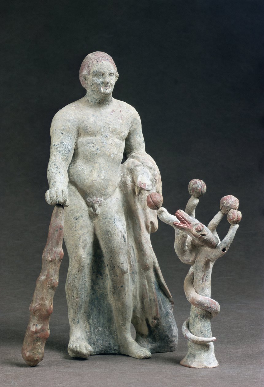 Herakles met de appel van de Hesperiden, ca. 160-140 v.Chr. door Greek