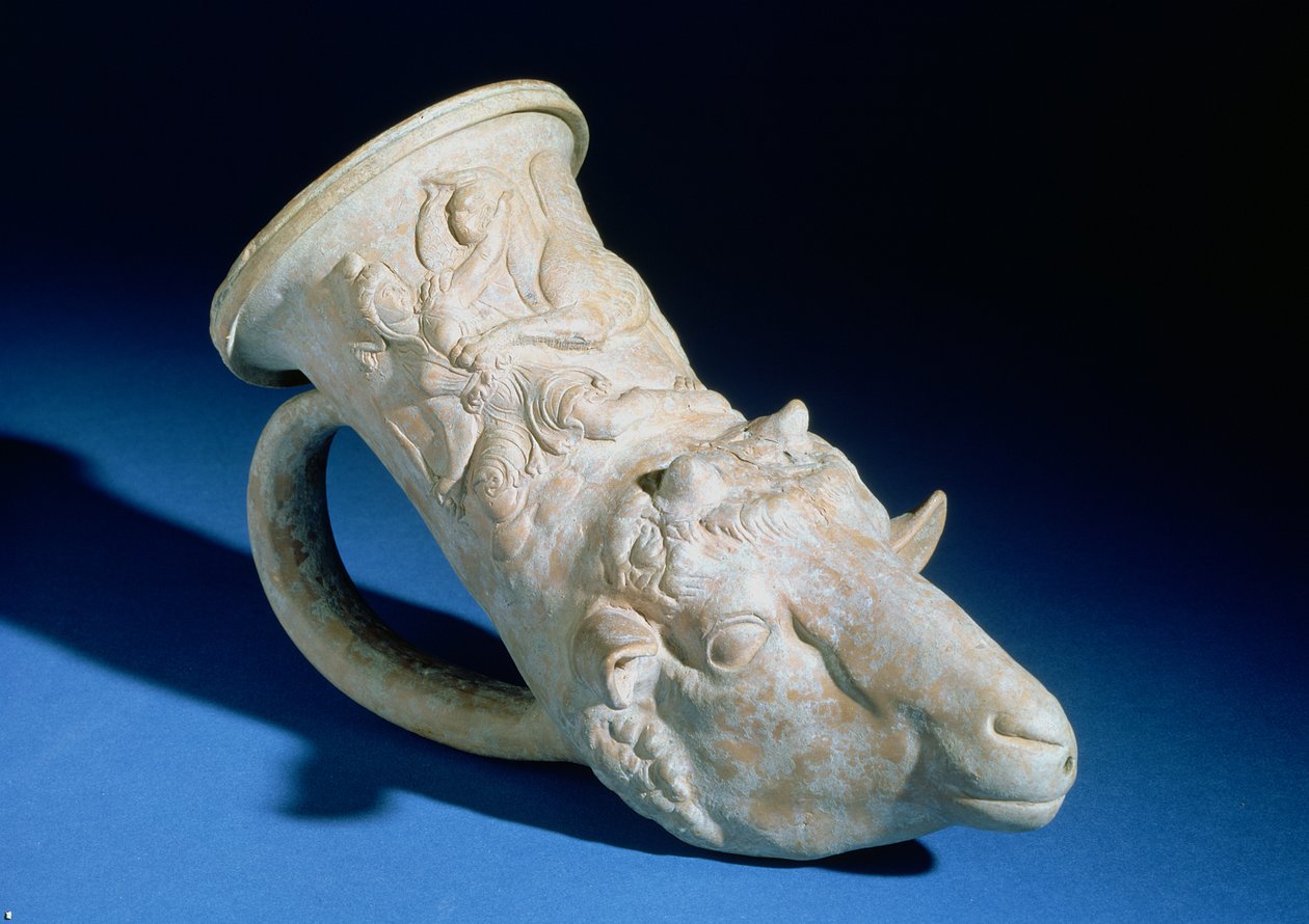 Schaapskop rhyton (aardewerk) door Greek