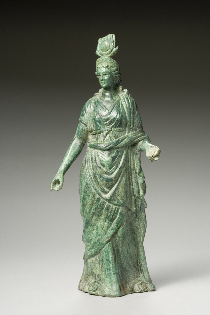 Beeld van Isis Fortuna, Hellenistisch, 1e eeuw v.Chr.-1e eeuw n.Chr. door Greek