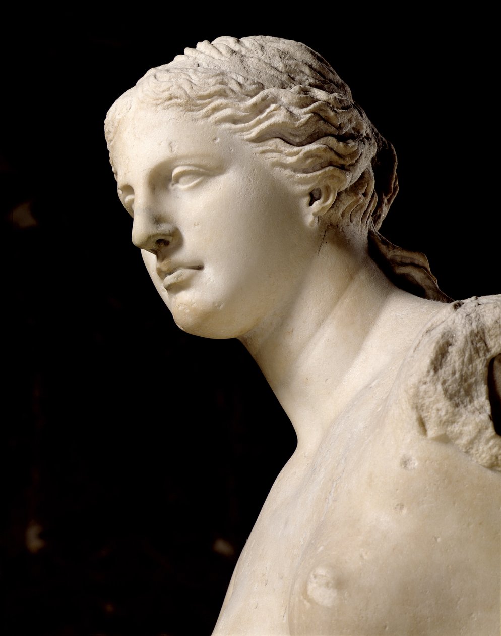 Venus de Milo (detail van het hoofd) door Greek