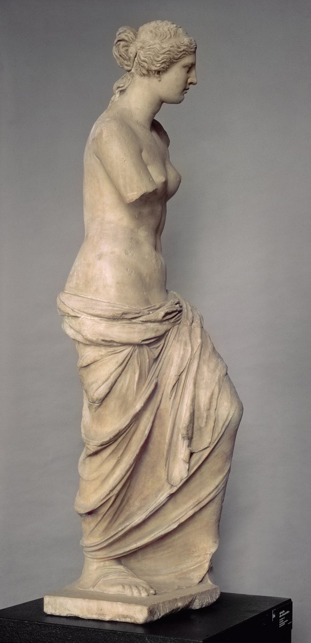 Venus de Milo, zijaanzicht, Grieks, Hellenistische periode, c.100-130 v.Chr. door Greek