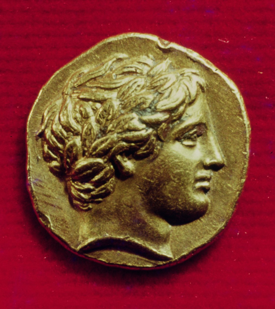 Stater van Philip II (382-336 v.Chr.) koning van Macedonië, met een beeltenis van Apollo, 356-336 v.Chr. (goud) door Greek School