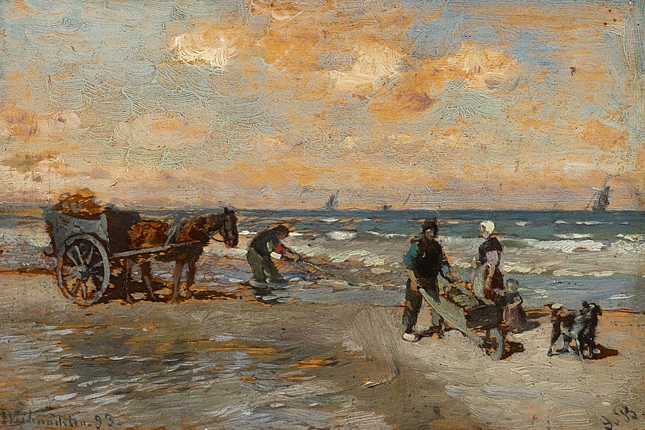 De krabvissers aan de kust door Gregor von Bochmann