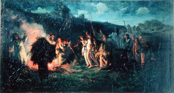 Ceremonie voor de bruiloft, 1876 door Grigori Grigorievich Mjasoedov
