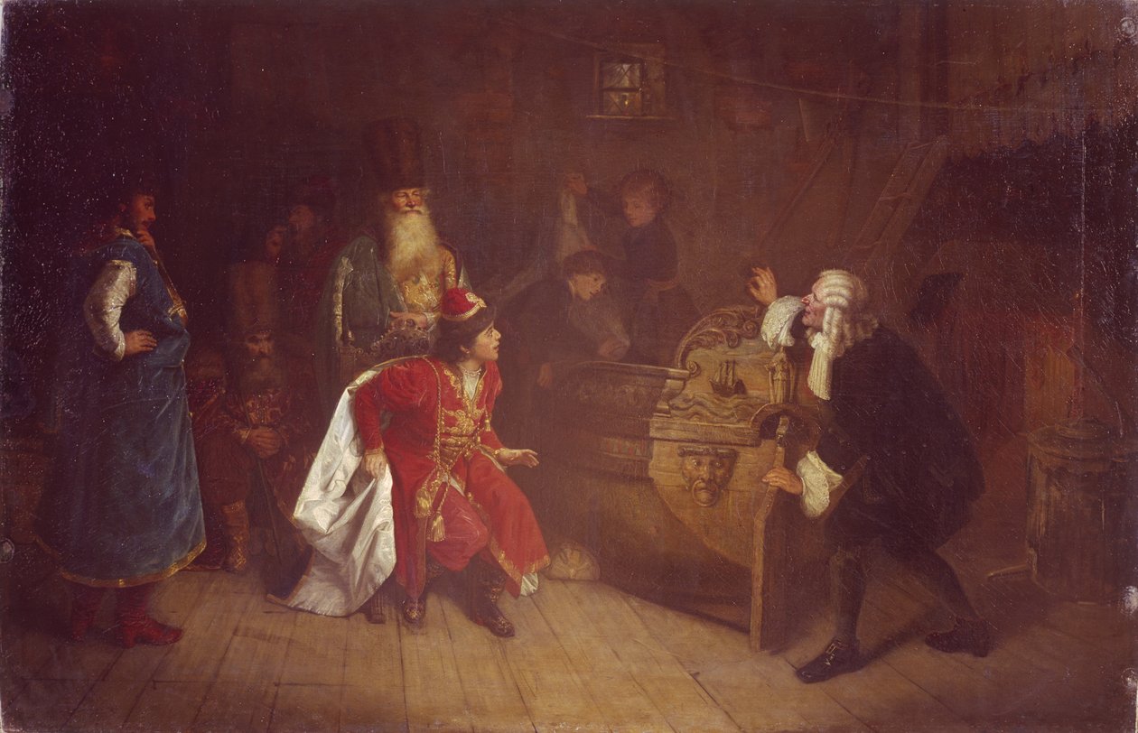 De grootvader van de Russische vloot, 1871 door Grigori Grigorievich Mjasoedov
