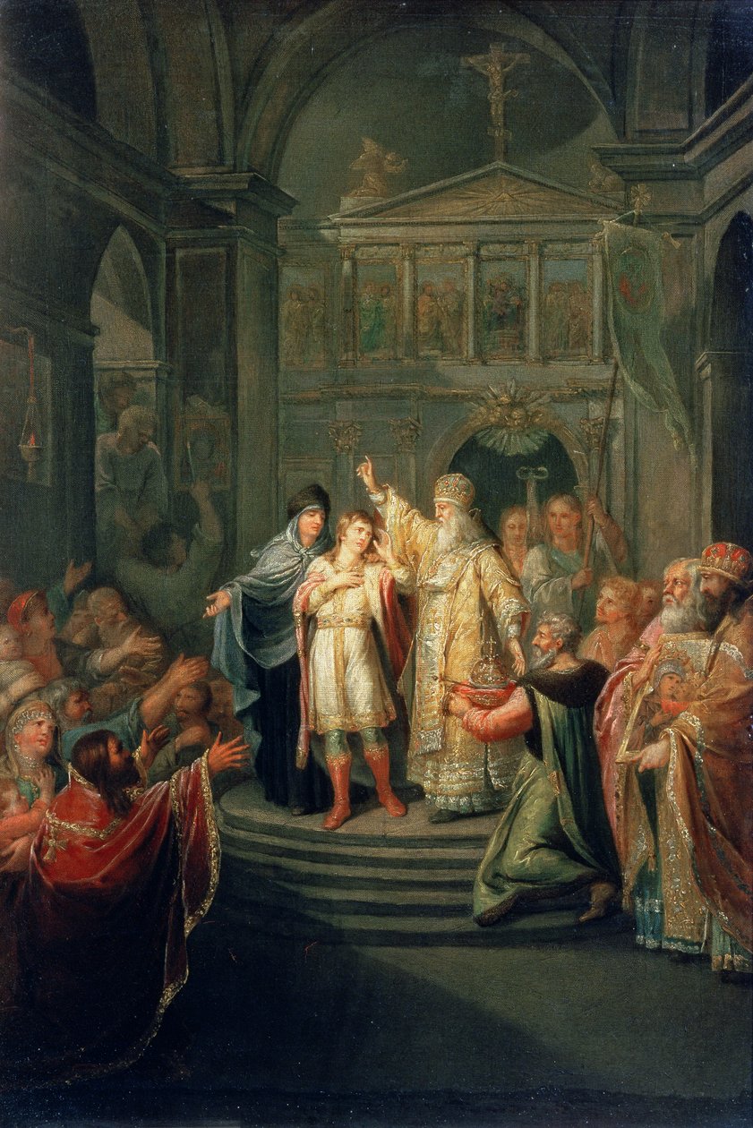 De verkiezing van tsaar Michael Romanov (1596-1676) op 14 maart 1613, 1798-1800 door Grigoriy Ivanovich Ugryumov