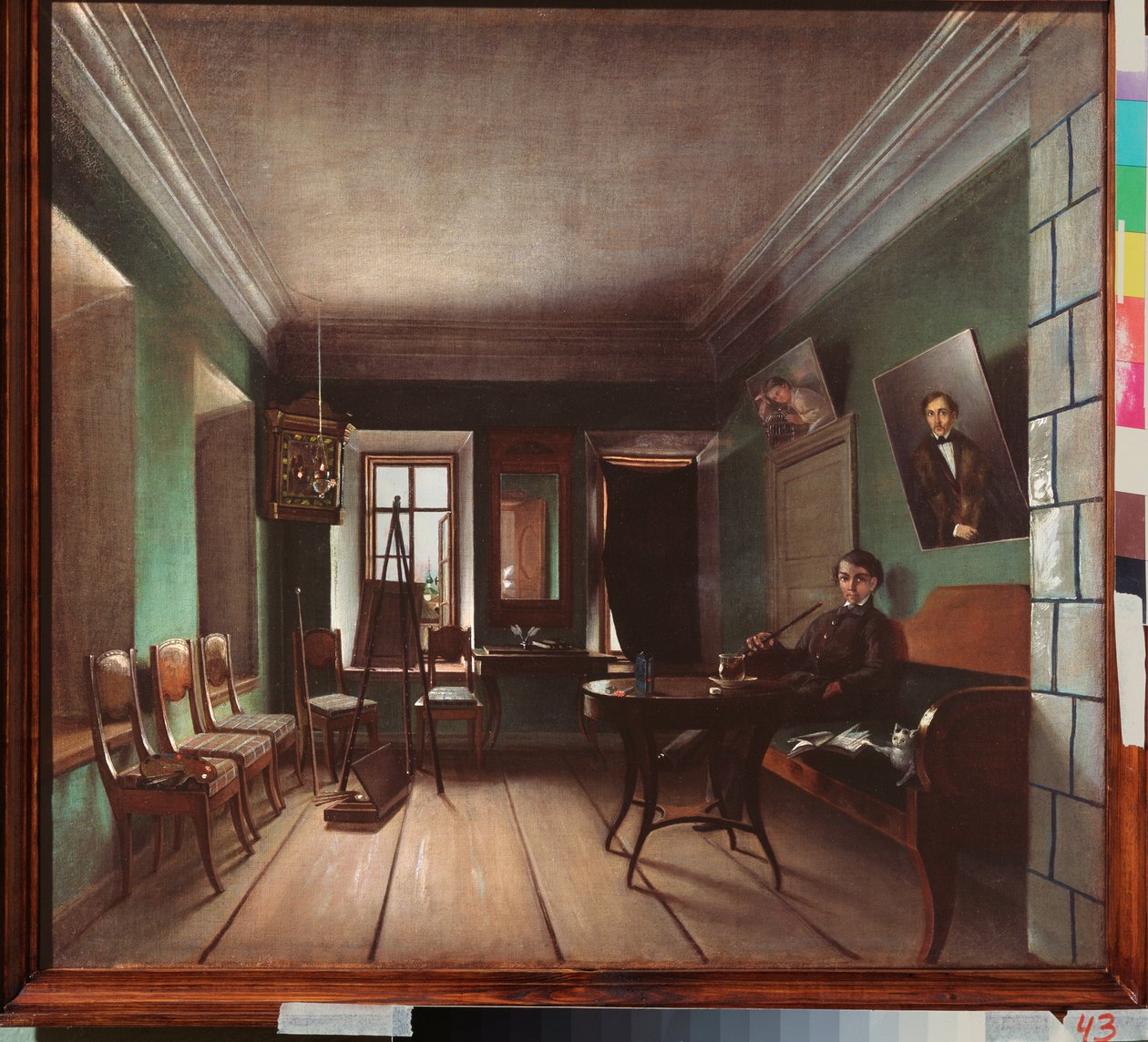 Interieur van het huis van Bykov door Grigory Vasilievich Yurov