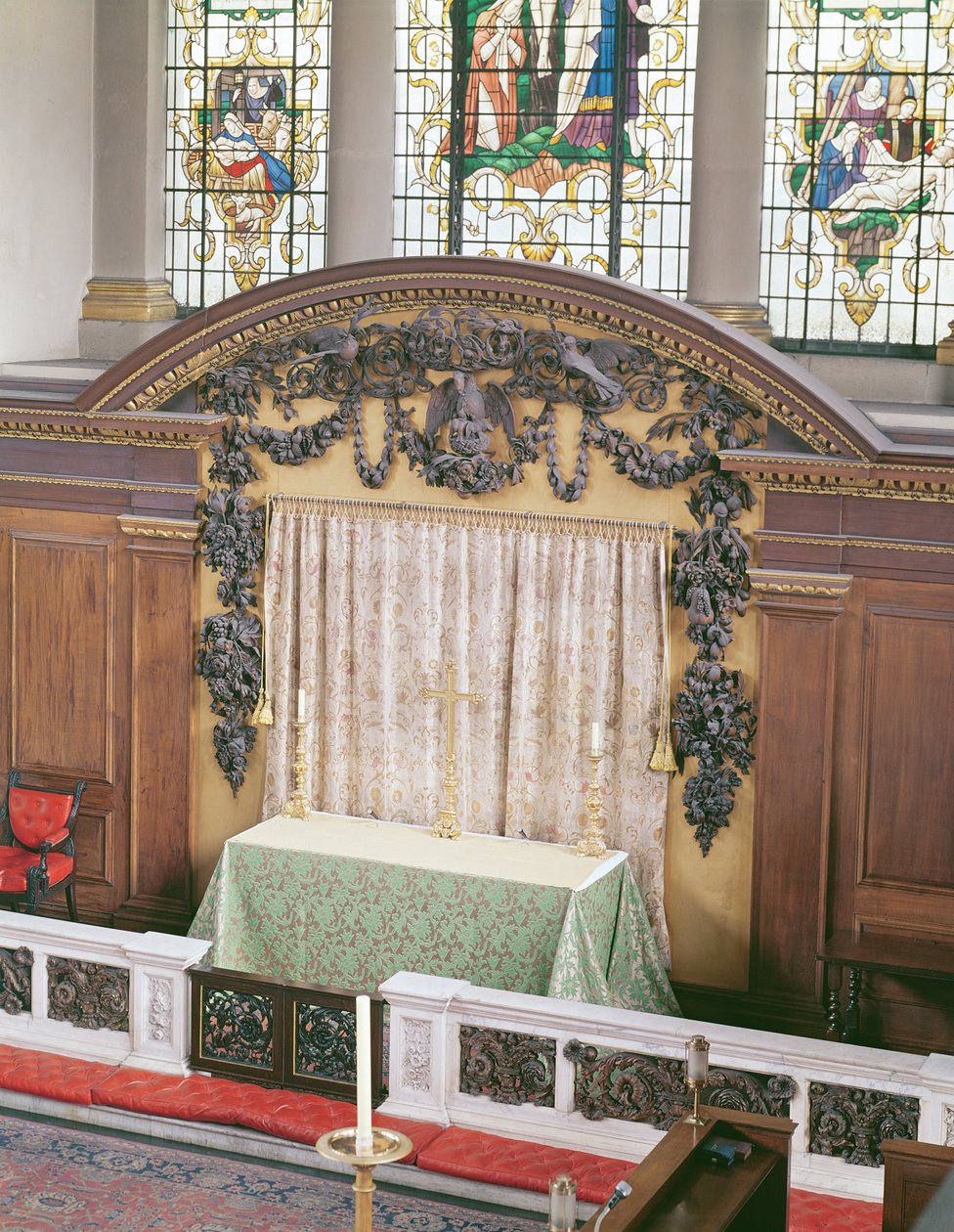 Altaarstuk door Grinling Gibbons