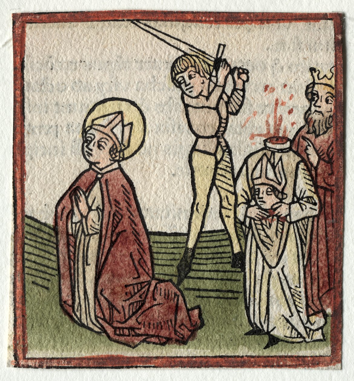 Sts. Theonestus en Albanus; of St. Pancrace door Günther Zainer