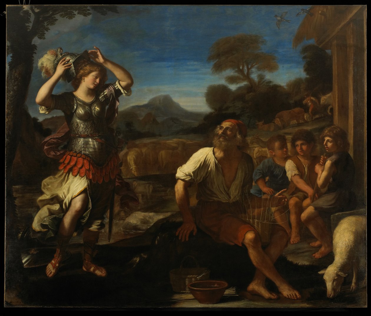 Erminia en de herders, 1648 door Giovanni Francesco Barbieri
