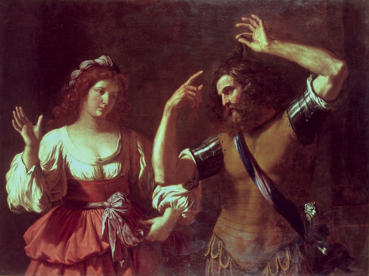 Samson en Delila door Giovanni Francesco Barbieri