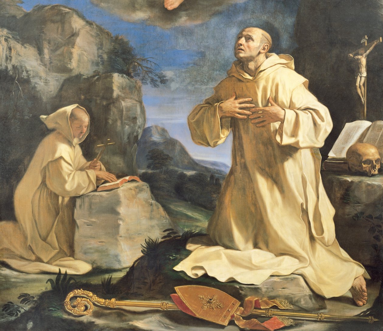 De visioen van St. Bruno door Guercino
