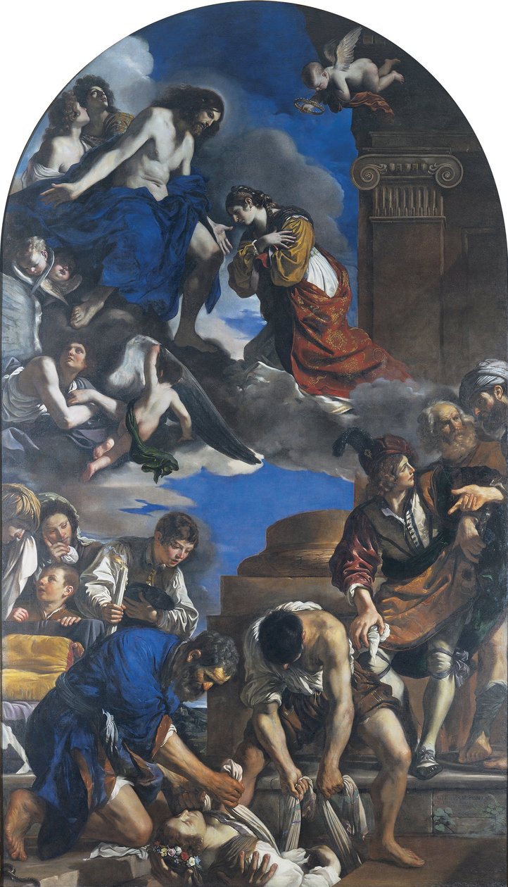 Begrafenis van de heilige Petronilla door Guercino