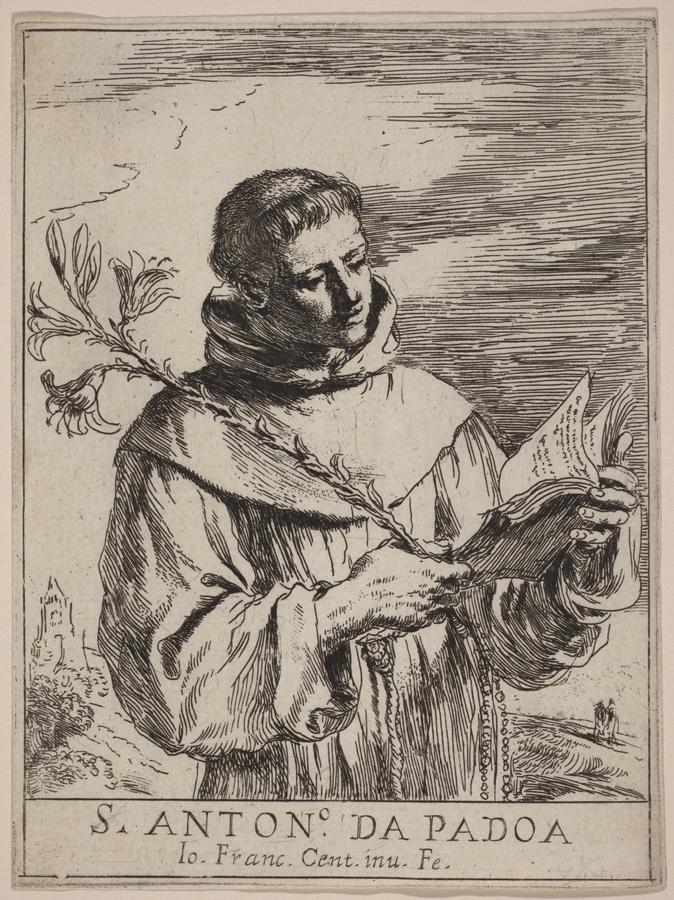 Sint-Antonius van Padua door Guercino