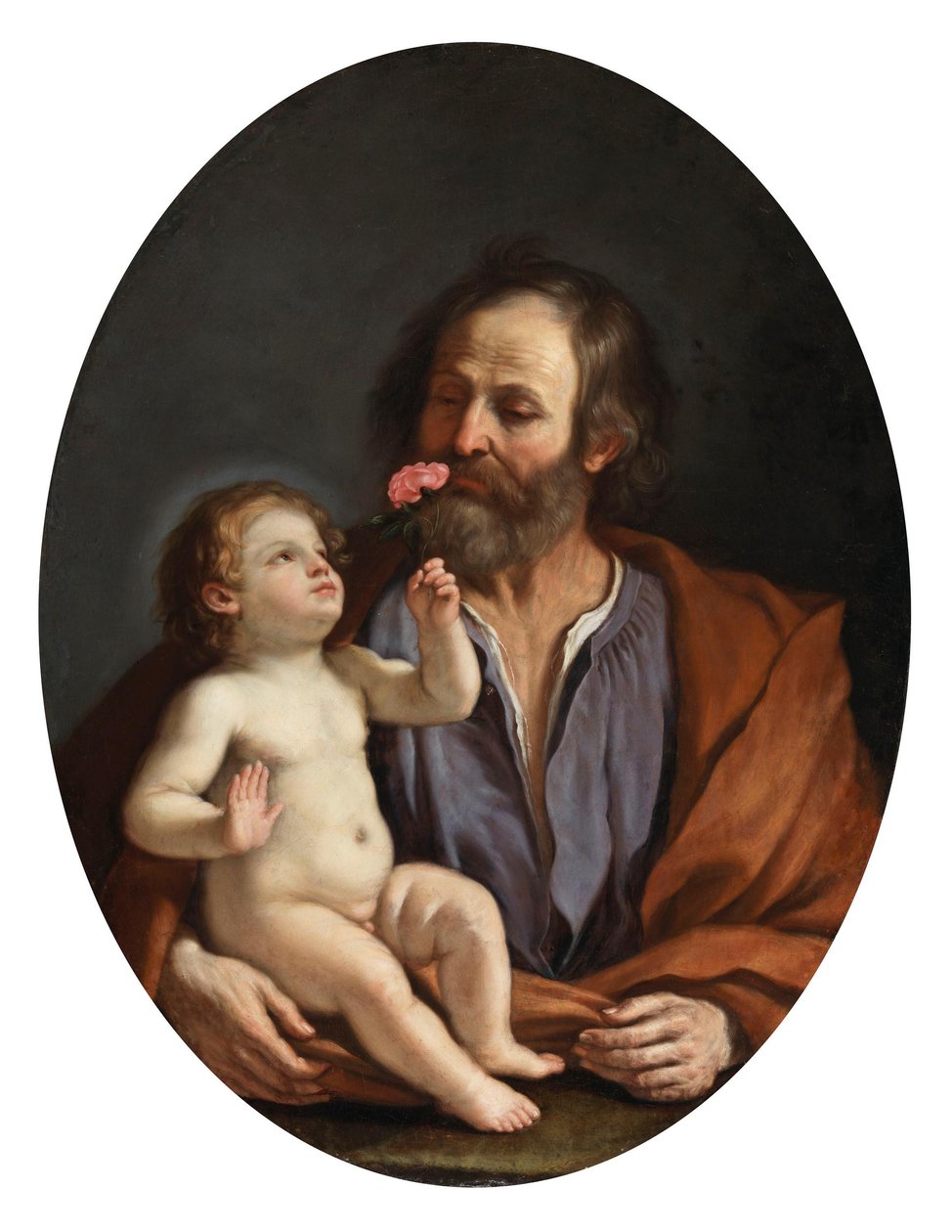 Sint-Jozef met het Christuskind door Guercino