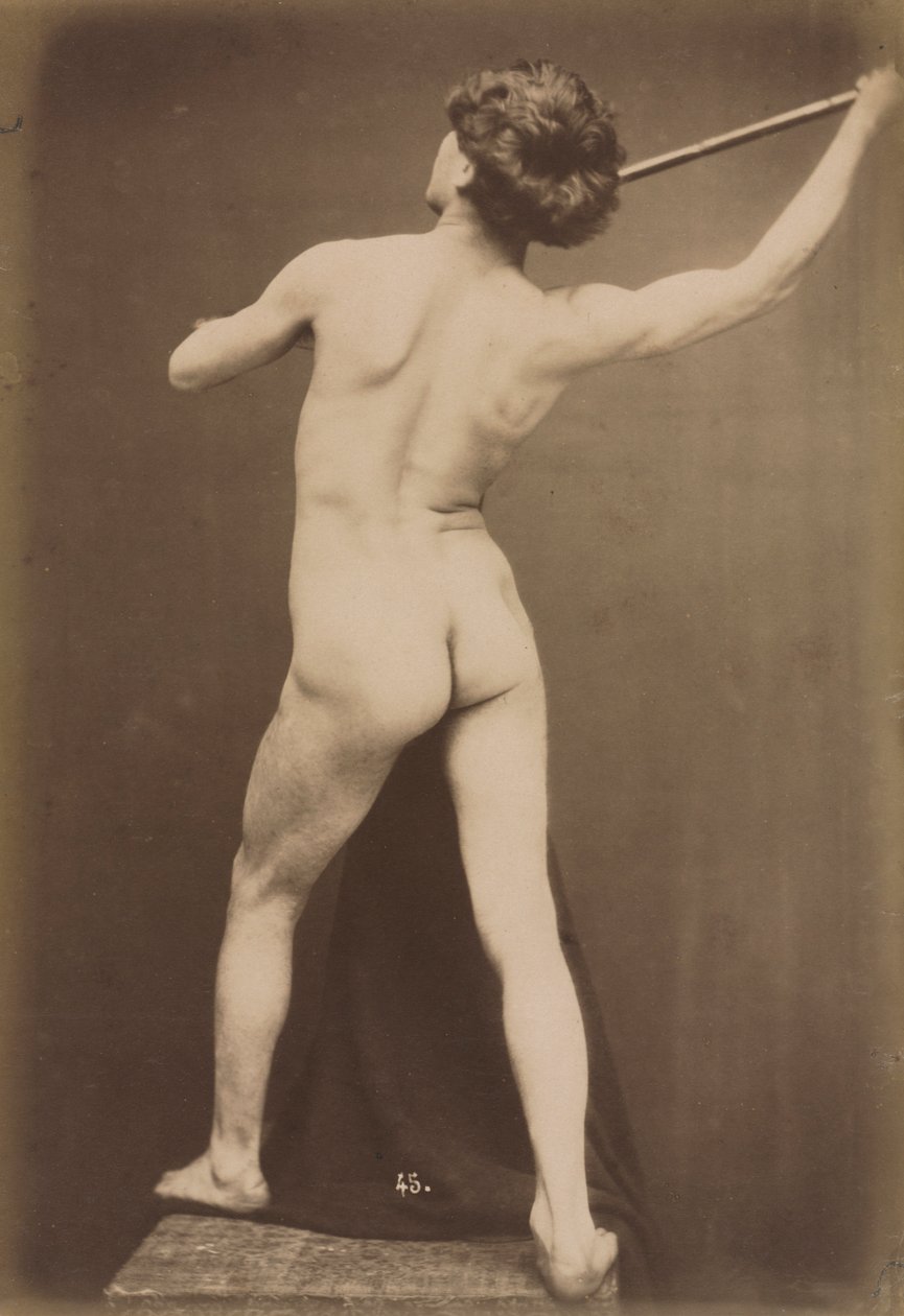 Mannelijke naakt, ca. 1870-1875 door Guglielmo Marconi