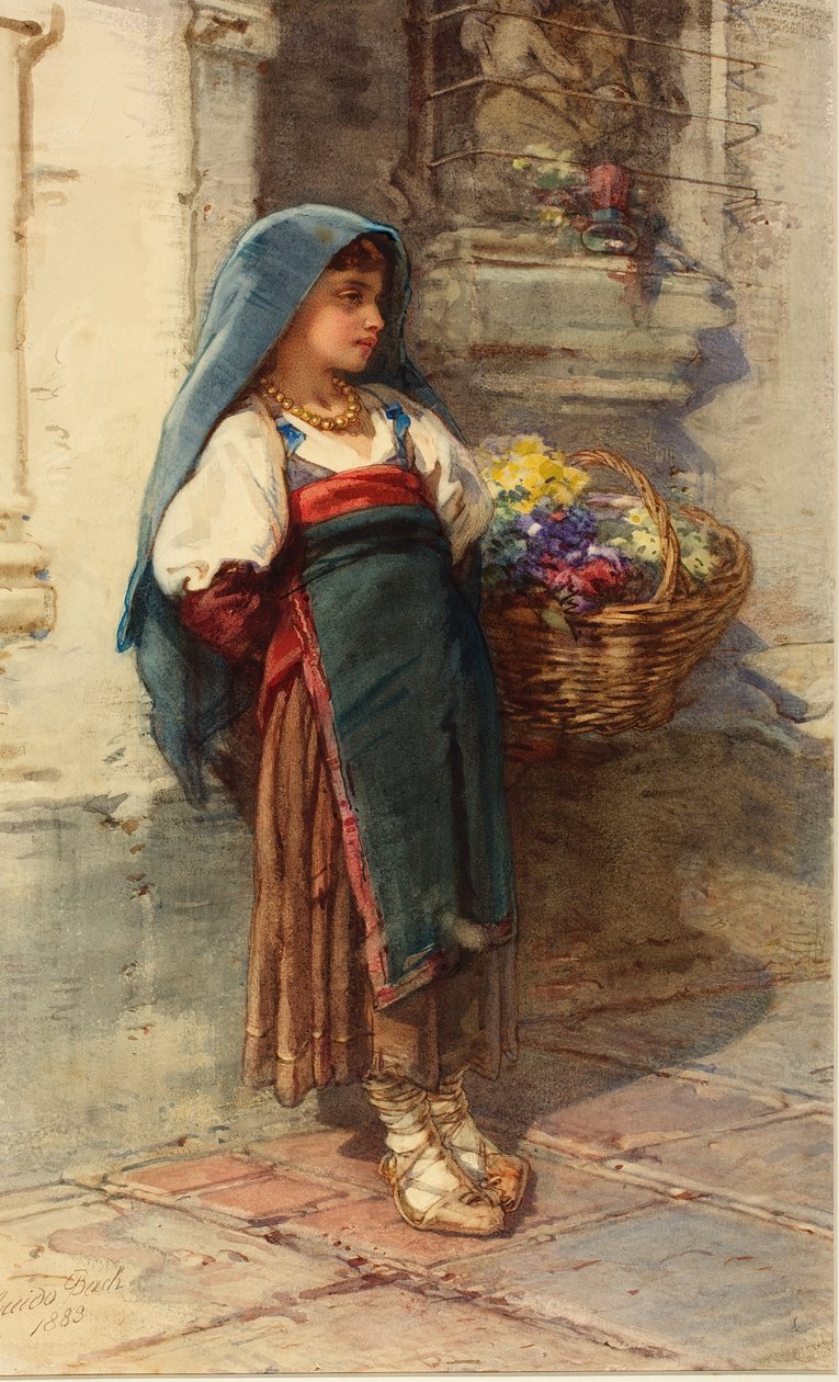 Figurenstudie, 1883 door Guido Bach