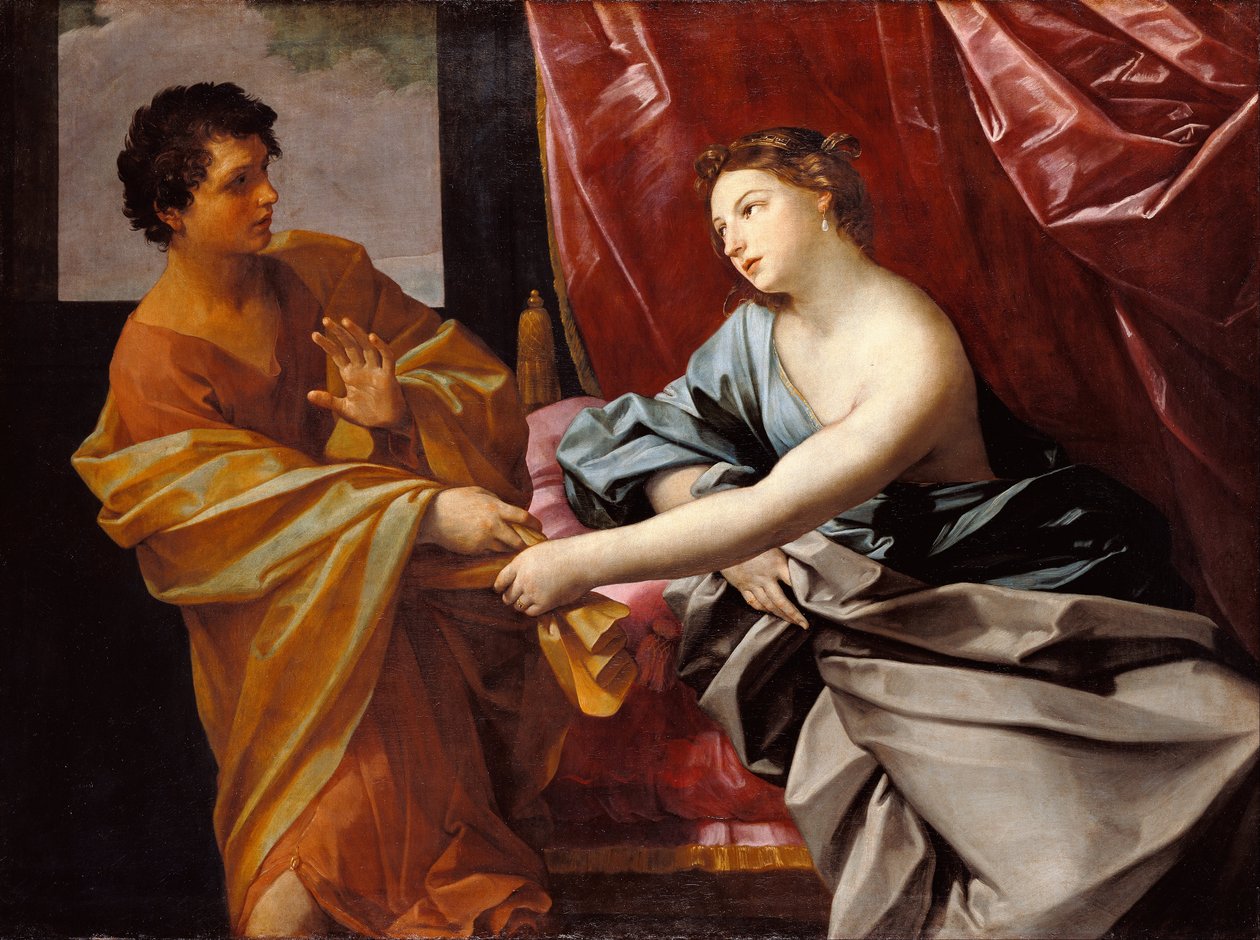 Jozef en de vrouw van Potifar door Guido Reni