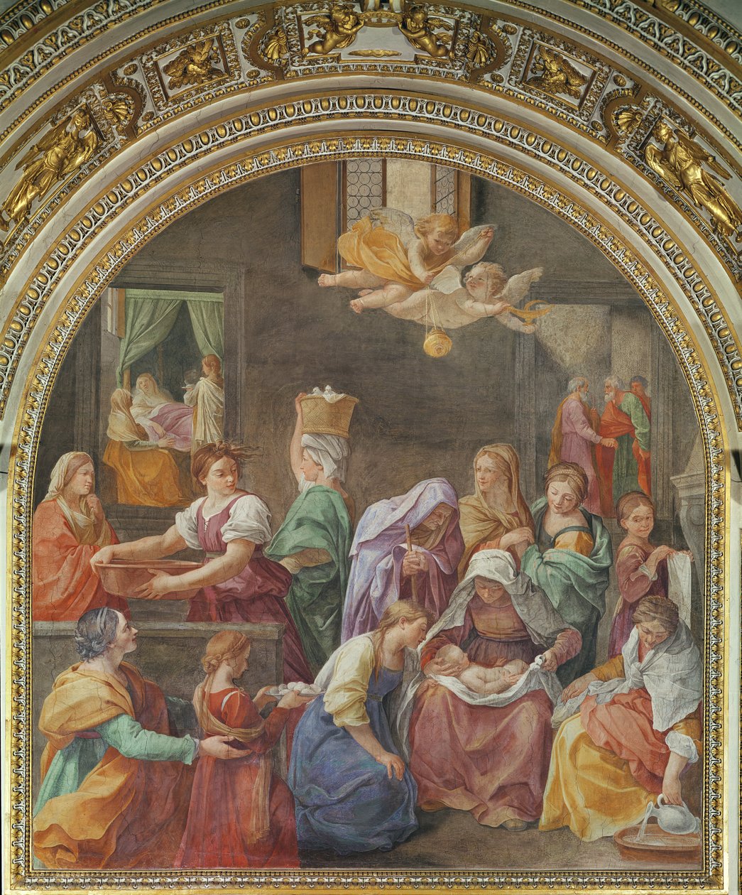 Geboorte van de Heilige Maagd Maria, 1611 door Guido Reni