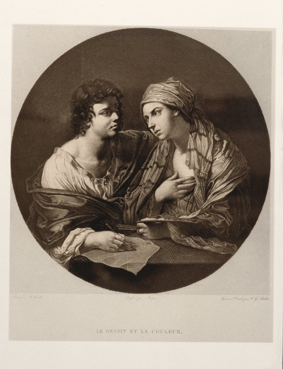 De vereniging van tekenen en kleur door Guido Reni