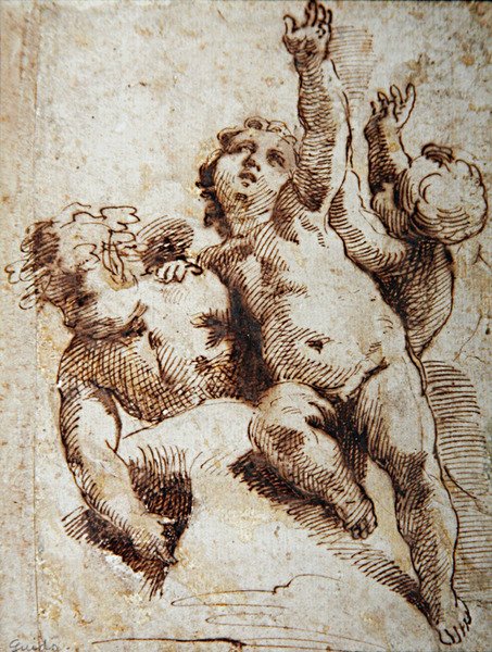 Cherubs, ca. 1620 door Guido (attr. to) Reni