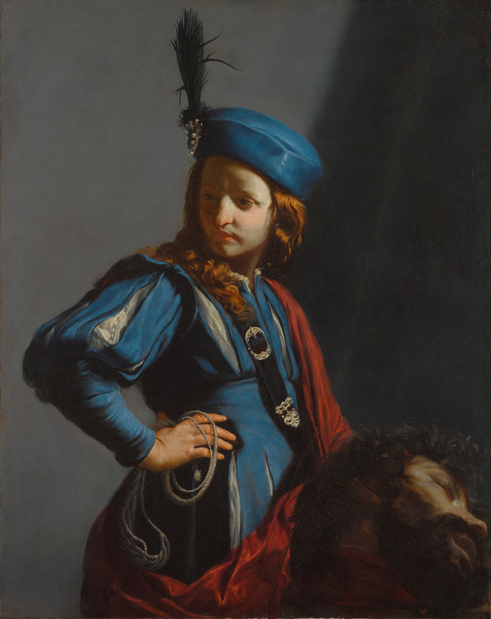 David met het hoofd van Goliath door Guido Cagnacci