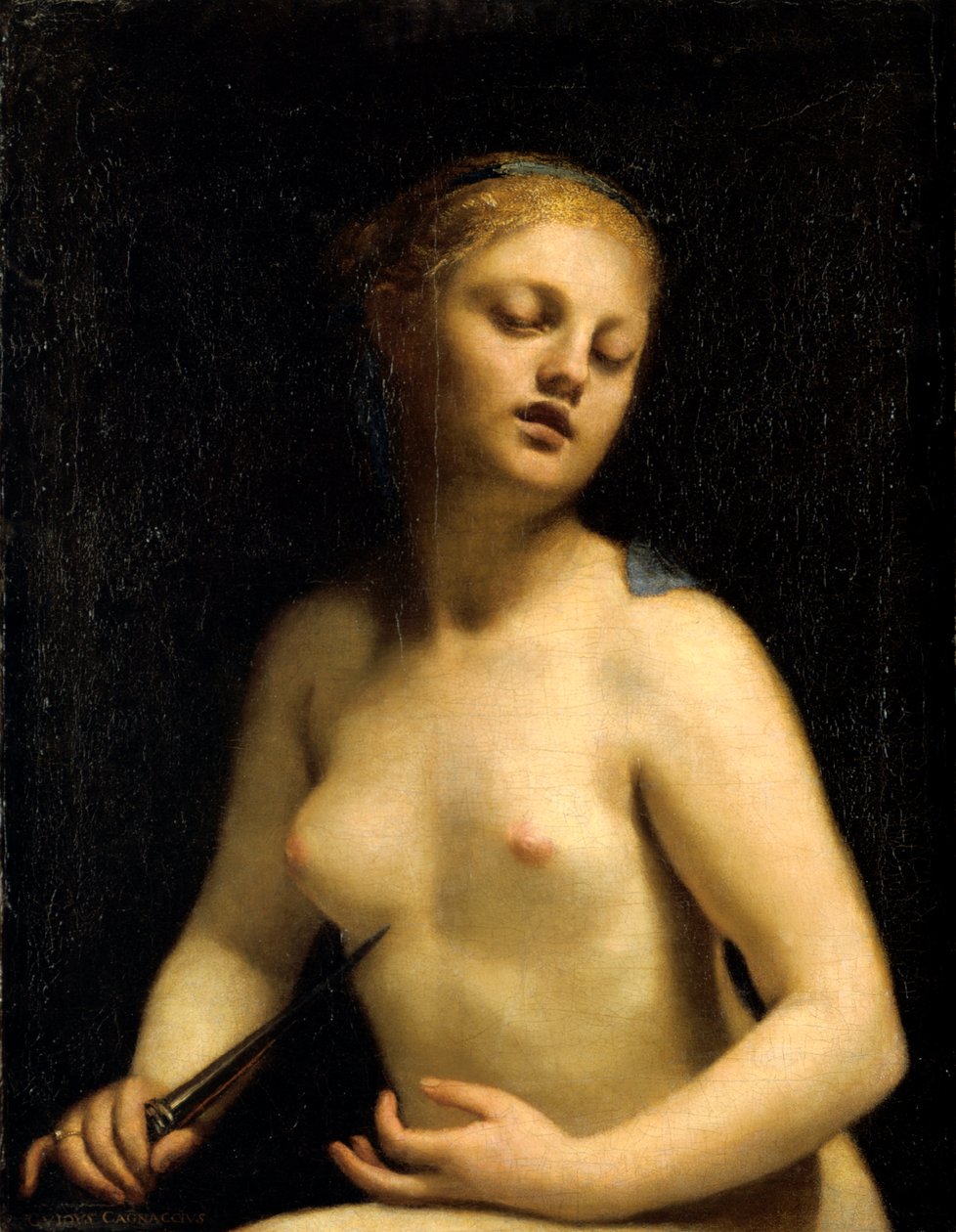 De dood van Lucretia, 17e eeuw door Guido Cagnacci