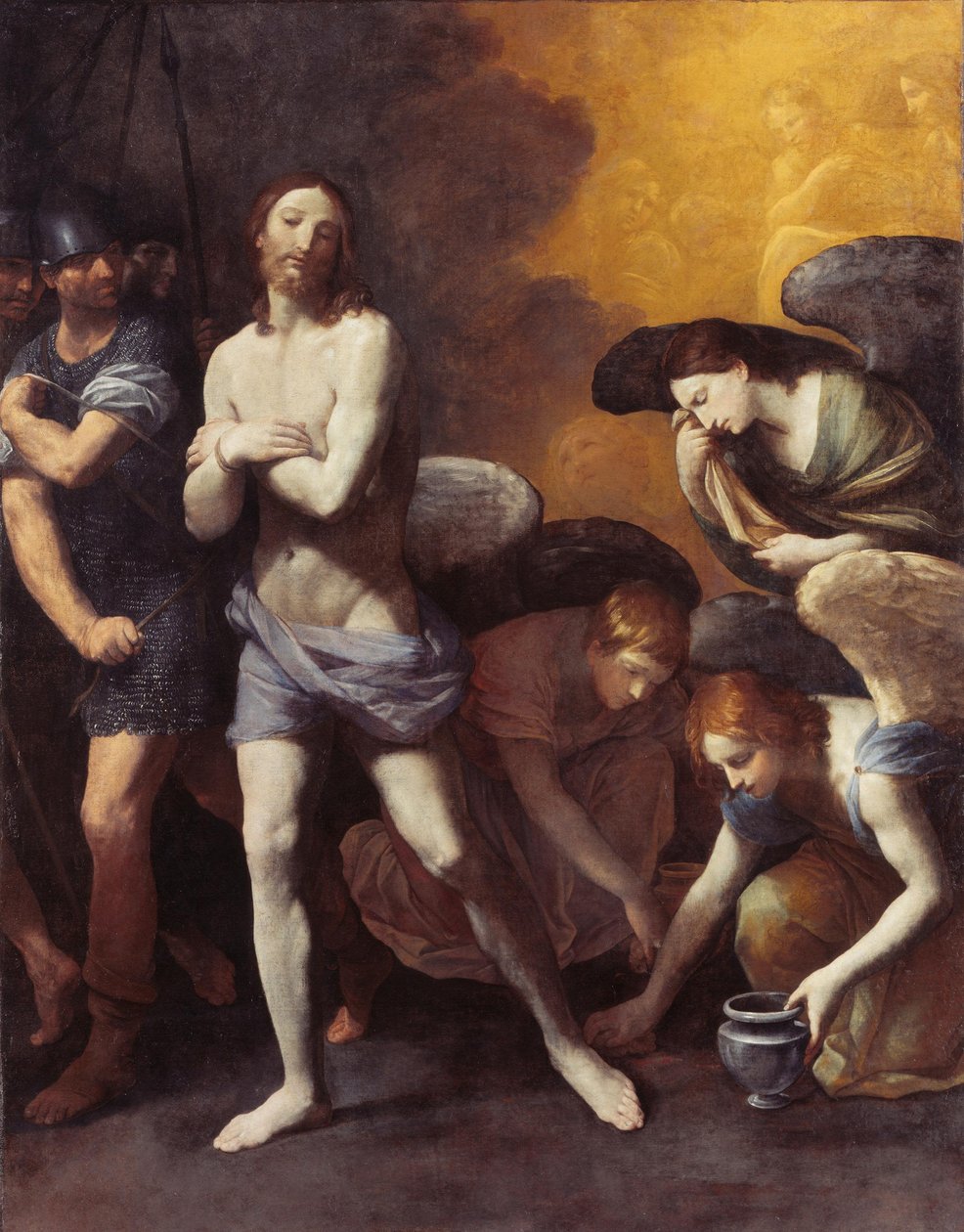 De wegvoering van Christus na de geseling door Guido Reni