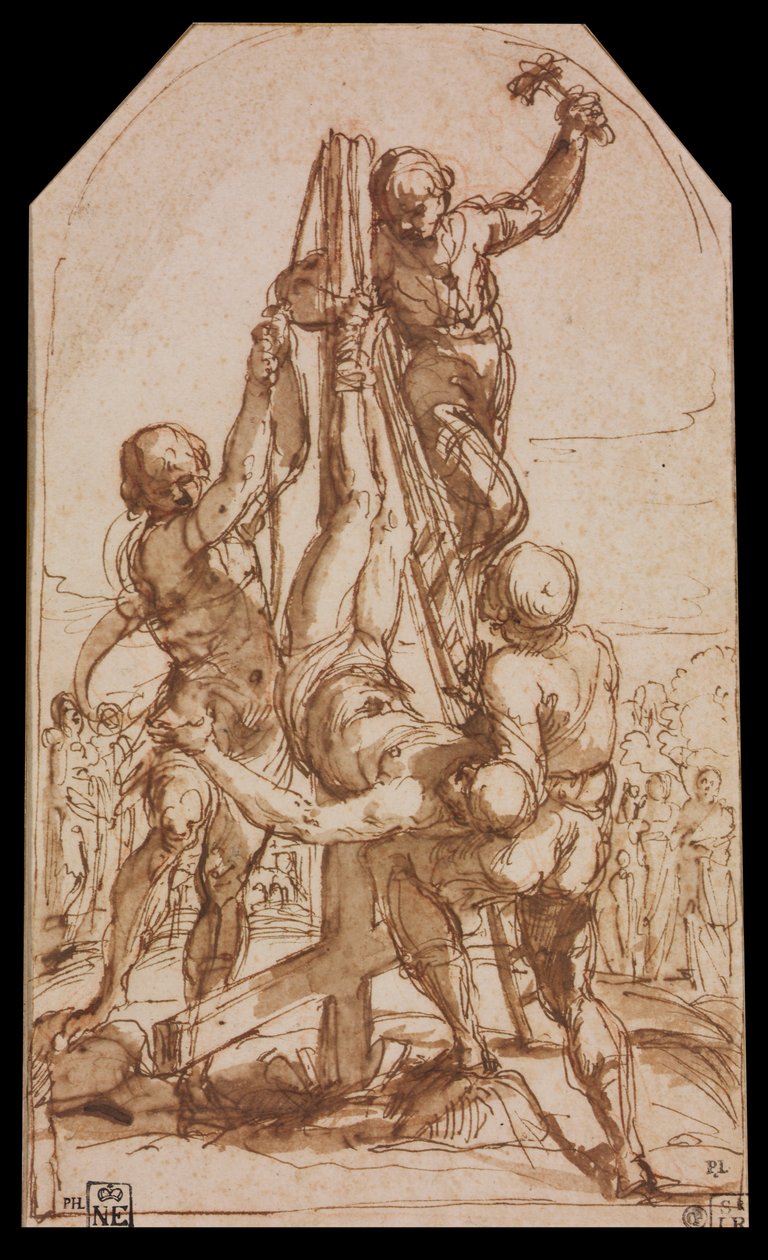 Kruisiging van Sint Pieter door Guido Reni