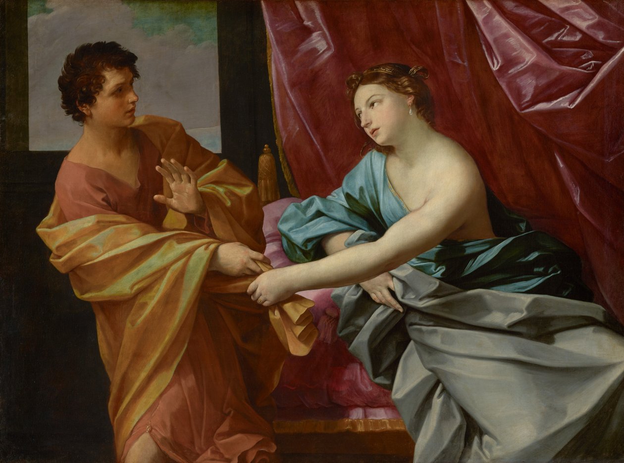 Jozef en de vrouw van Potifar door Guido Reni