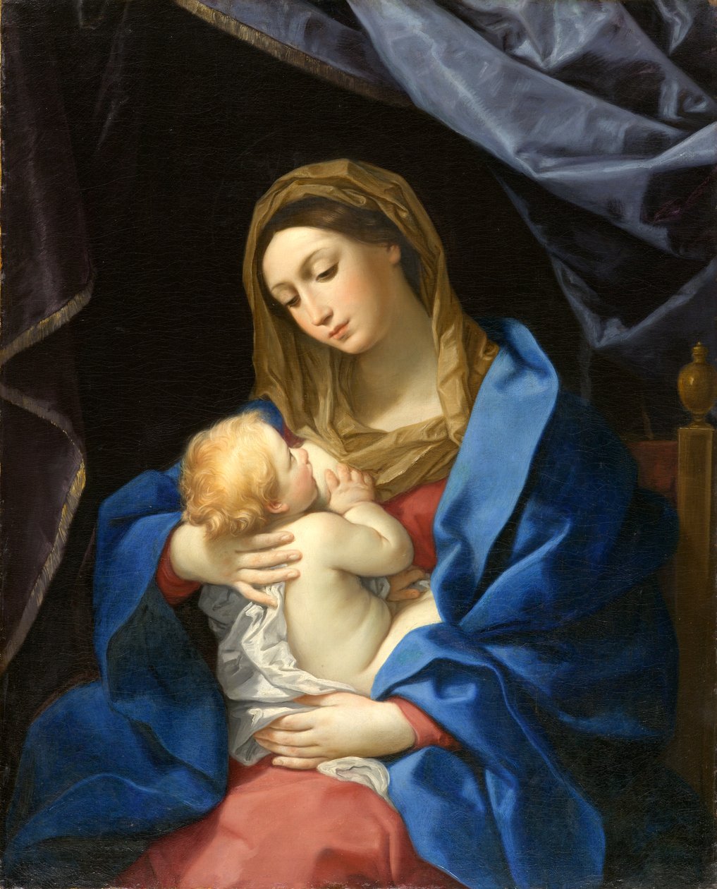 Madonna en kind, ca. 1628-1630 door Guido Reni