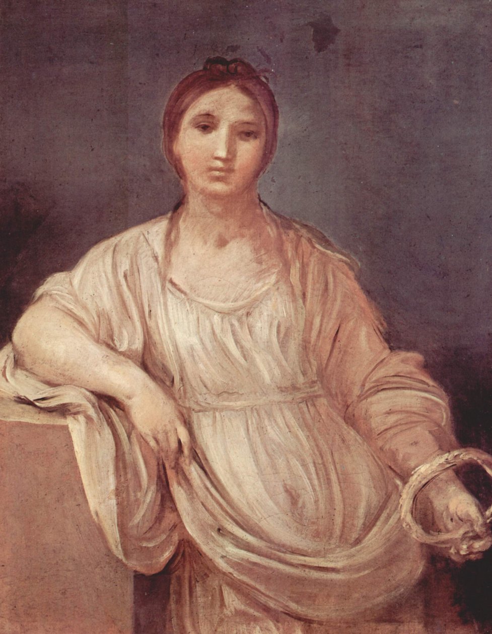 Portret van meisje met kroon door Guido Reni