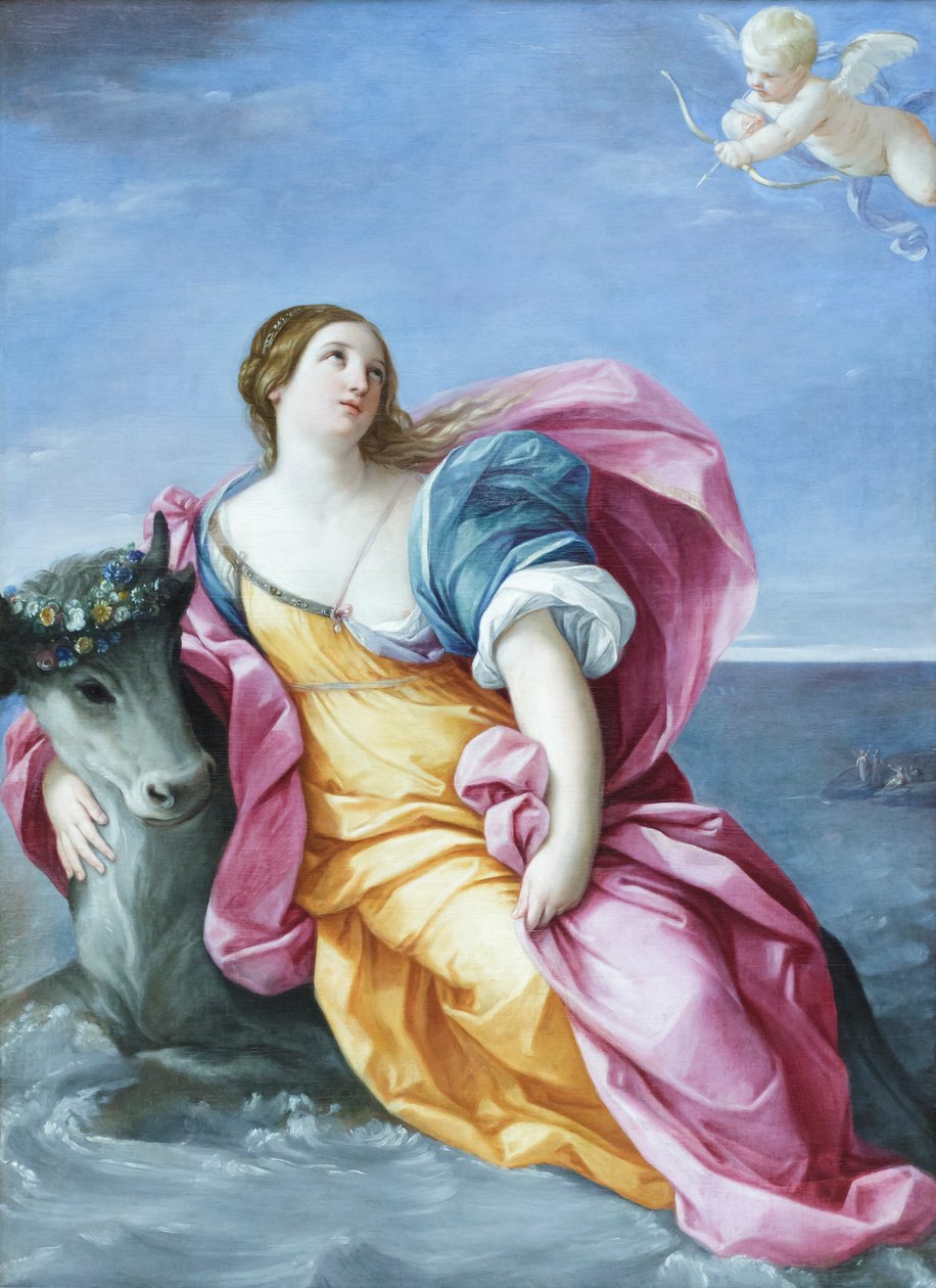 De verkrachting van Europa, ca. 1637-39 door Guido Reni