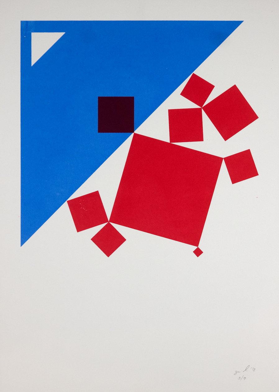 Suprematistische Bacchus en Ariadne na Titiaan, 2018 door Guilherme Pontes