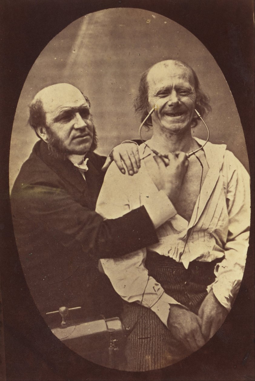 Mechanisme van de menselijke fysiognomie of elektro-fysiologische analyse van de expressie van de passies door Guillaume Benjamin Armand Duchenne de Boulogne