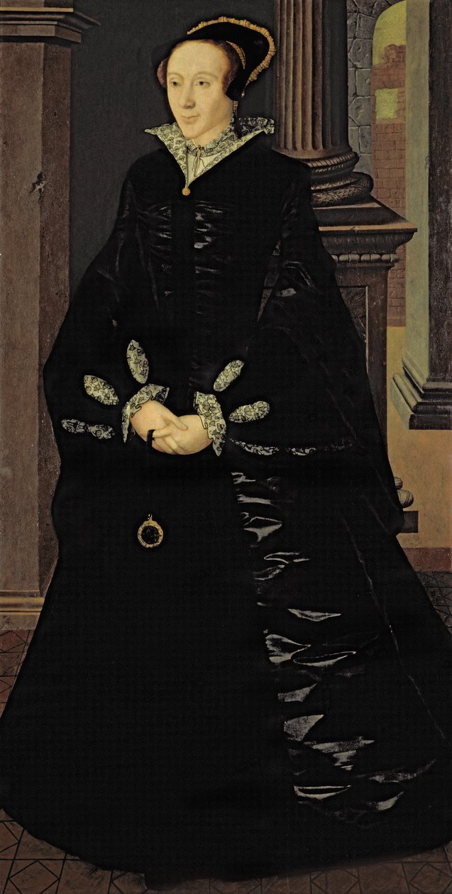 Portret van een Dame in Zwart, waarschijnlijk Lady Margaret Arundell, c.1553 door Guillaume Scrots