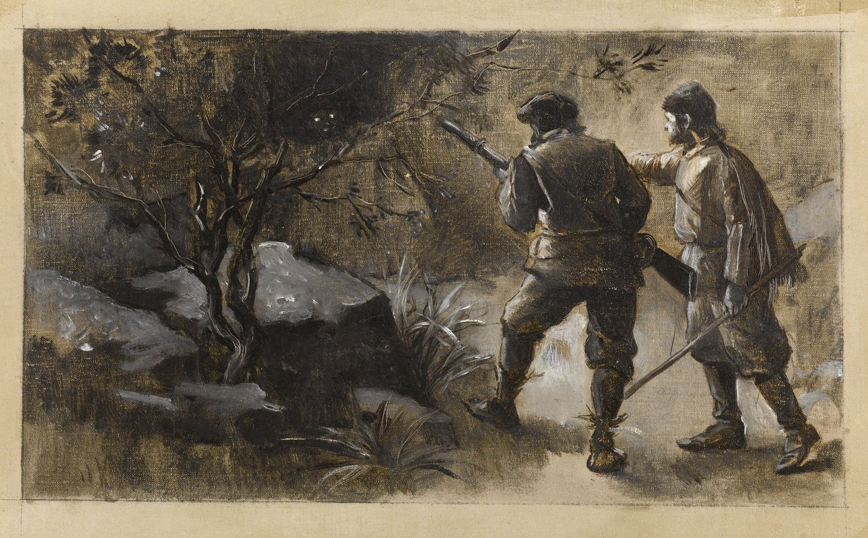 Kennybol en Guldon Stayper, ca. 1889 (olieverf op doek) door Guillaume Albert Demarest