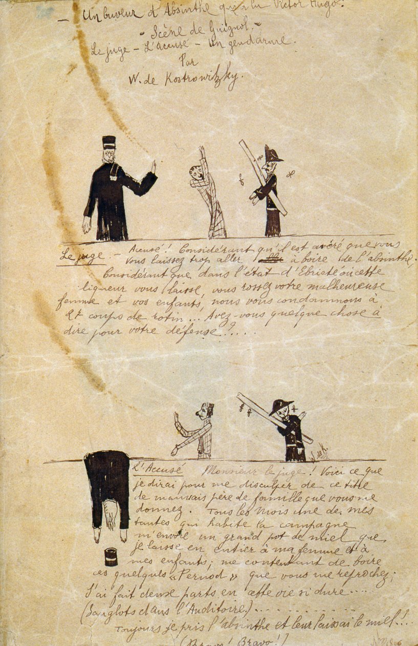 Absint Victor Hugo, ca. 1895-1900 door Guillaume Apollinaire