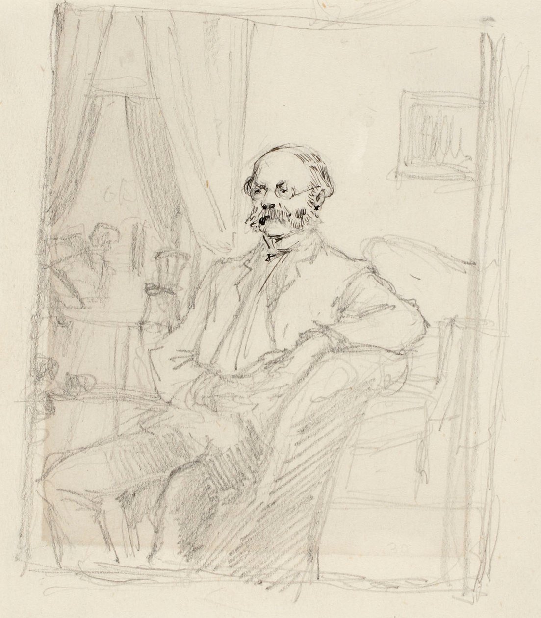 Regisseur C. A. Zitting, portretstudie door Gunnar Berndtson