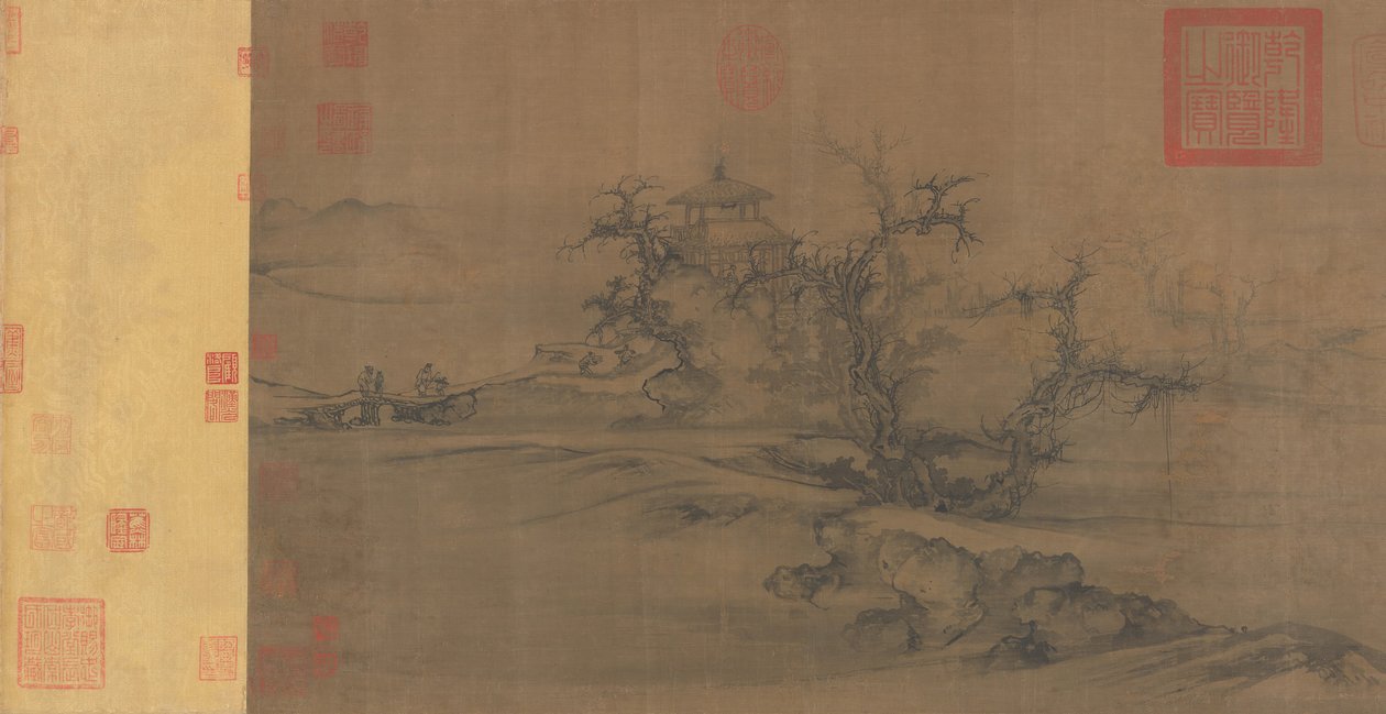 Oude bomen, vlakke afstand, ca. 1080 door Guo Xi