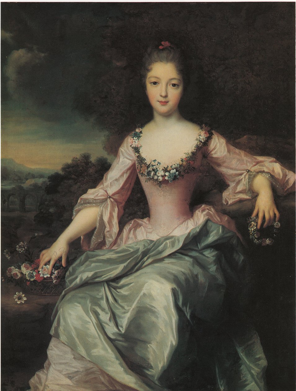 Portret van Marie Anne de Bourbon door Gustaf Lundberg