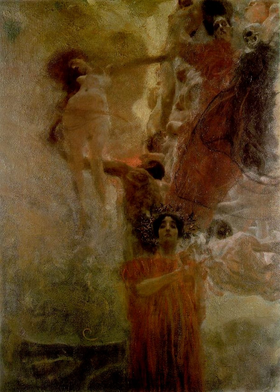 Allegorie van de geneeskunde (ontwerp), 1897-98 door Gustav Klimt