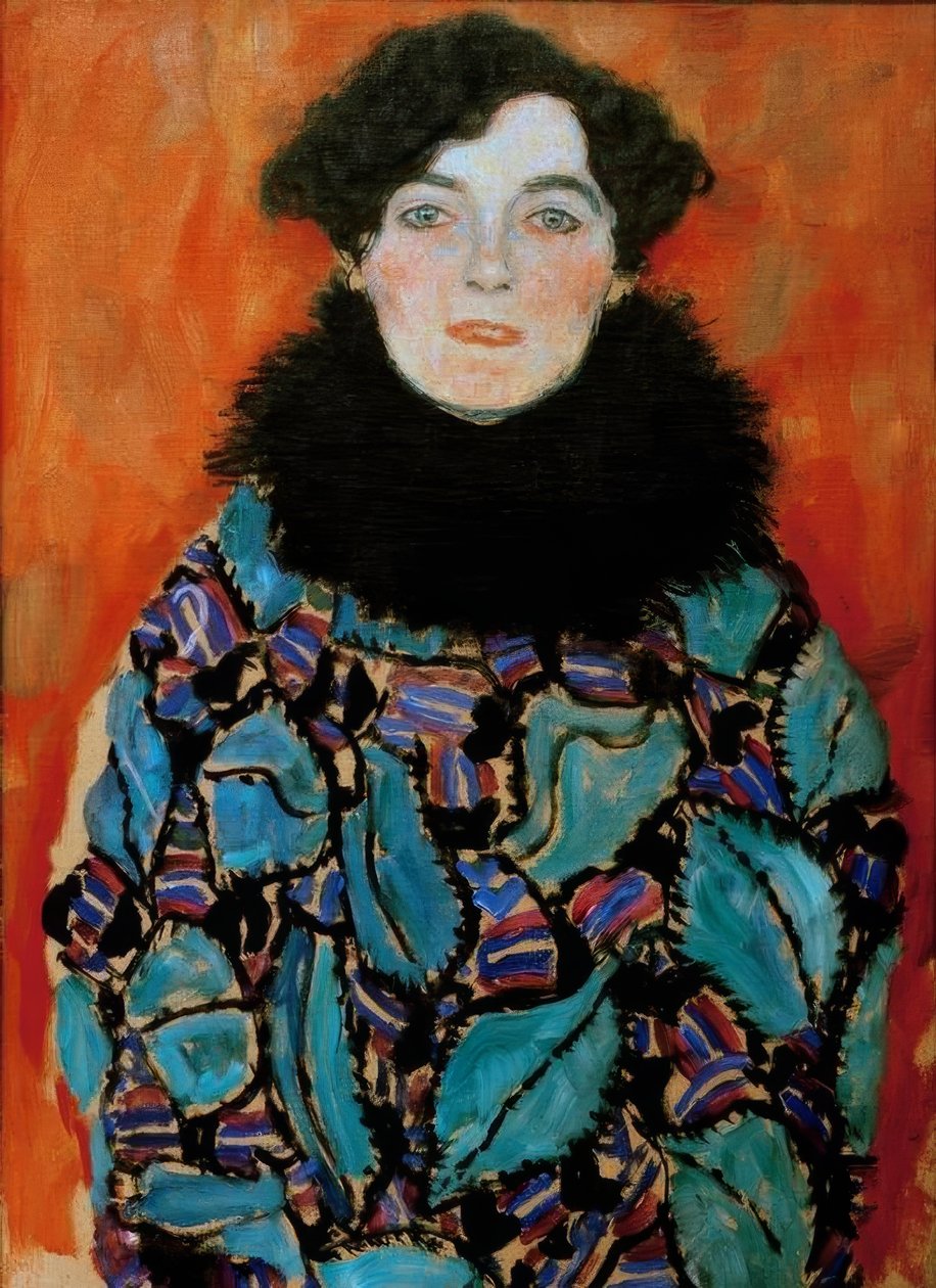 Portret van Johanna Staude door Gustav Klimt