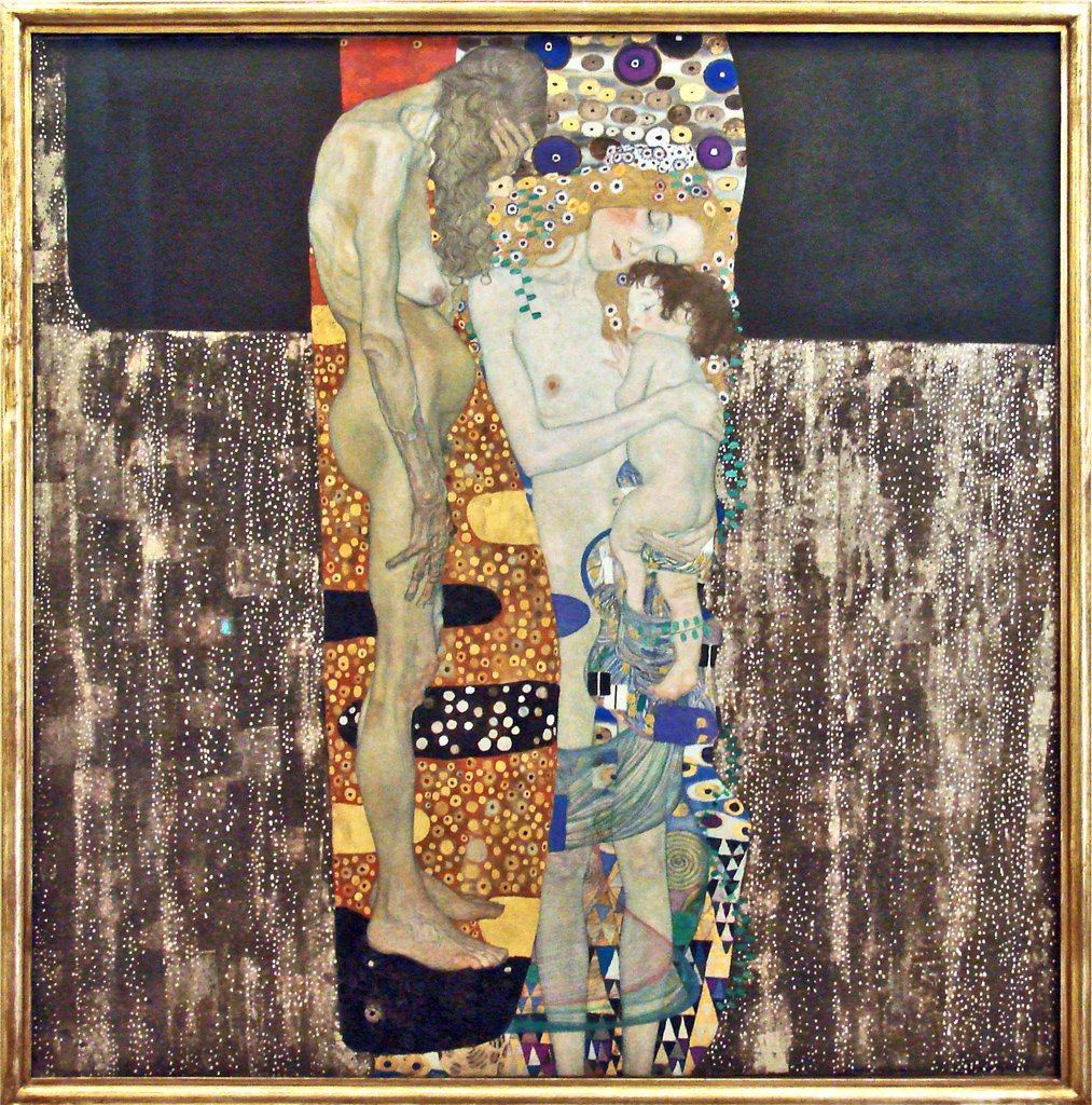 De drie leeftijden (Le tre età) door Gustav Klimt