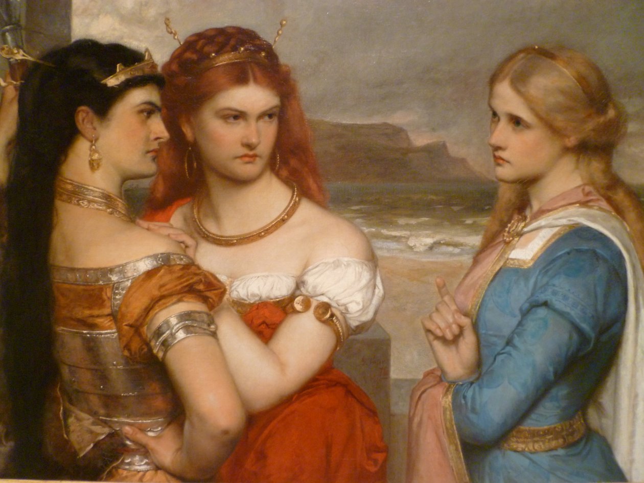 Drie dochters van Koning Lear door Gustave Pope