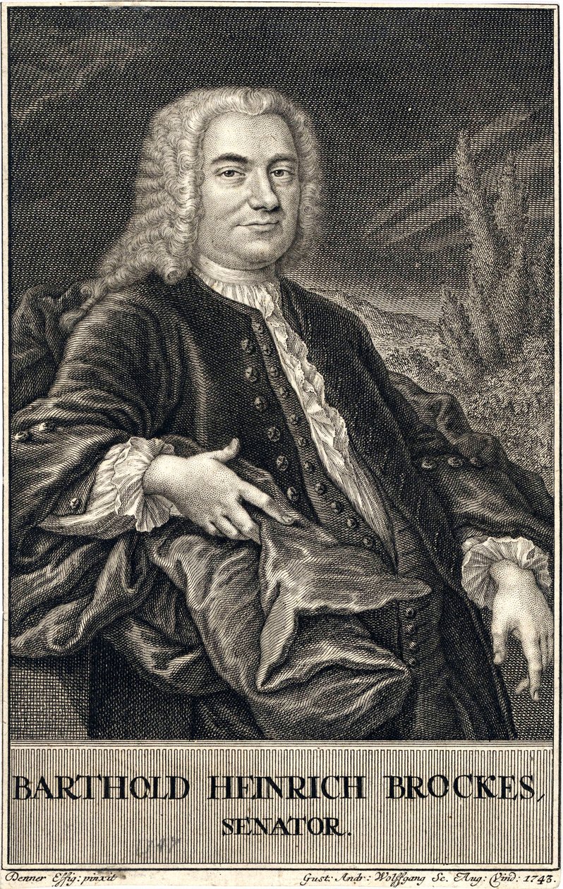 Barthold Heinrich Brockes door Gustav Andreas Wolfgang